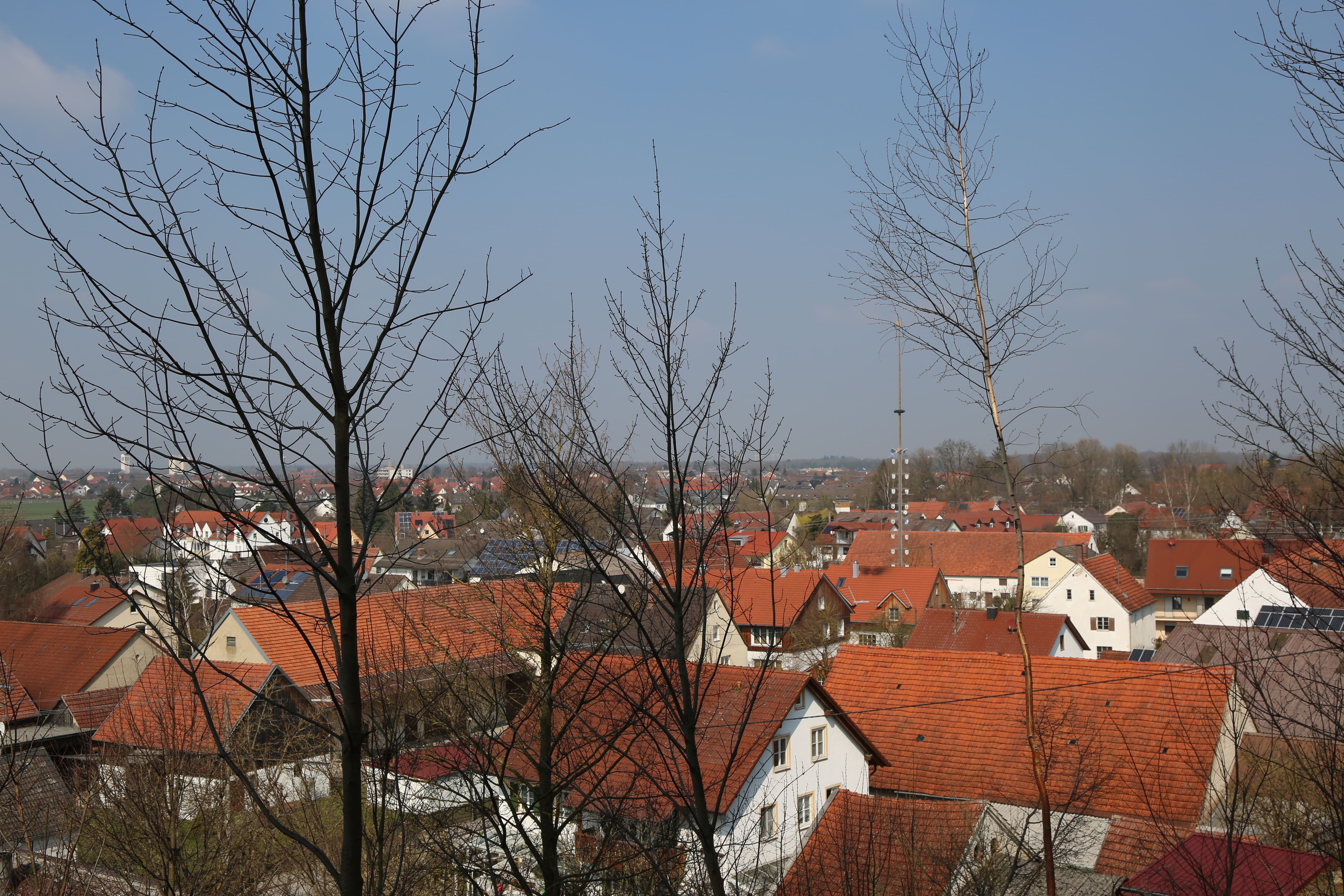 Blick über die Dächer von Kissing